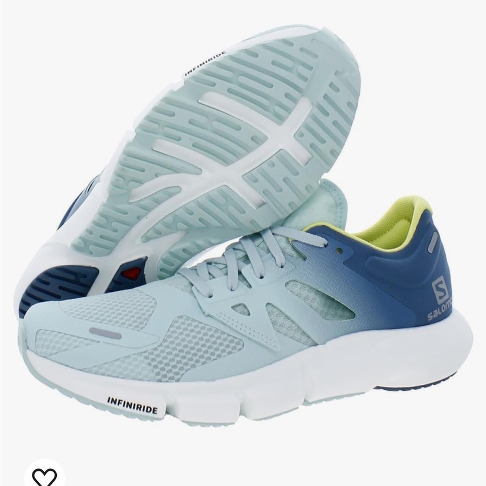 Salomon Women's Mint Green and Teal Athletic Shoes - Picture 7 of 8